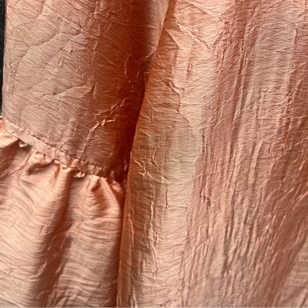 Crinkle Silk Romantic Ruffled Top - Picture 9 of 11
